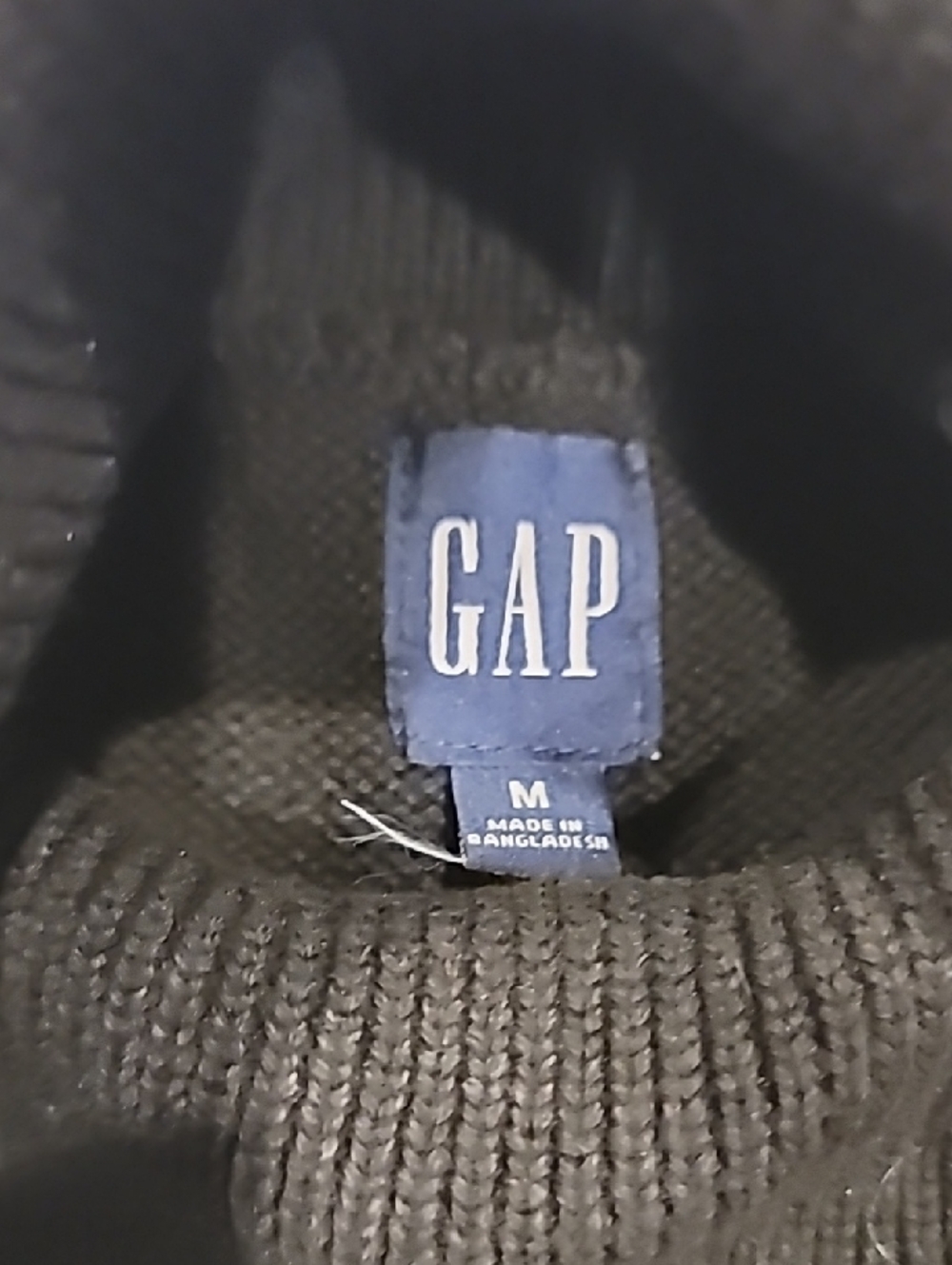 GAP Turtleneck Sweater Dress Black and White Striped Medium - Picture 5 of 11